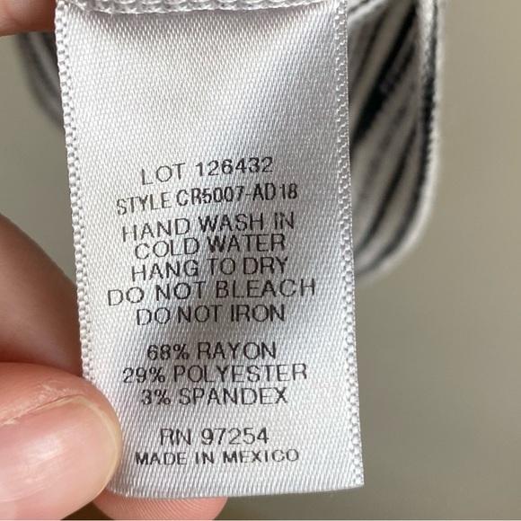 One Clothing Black and White Stripped V-neck Romper - Picture 6 of 7